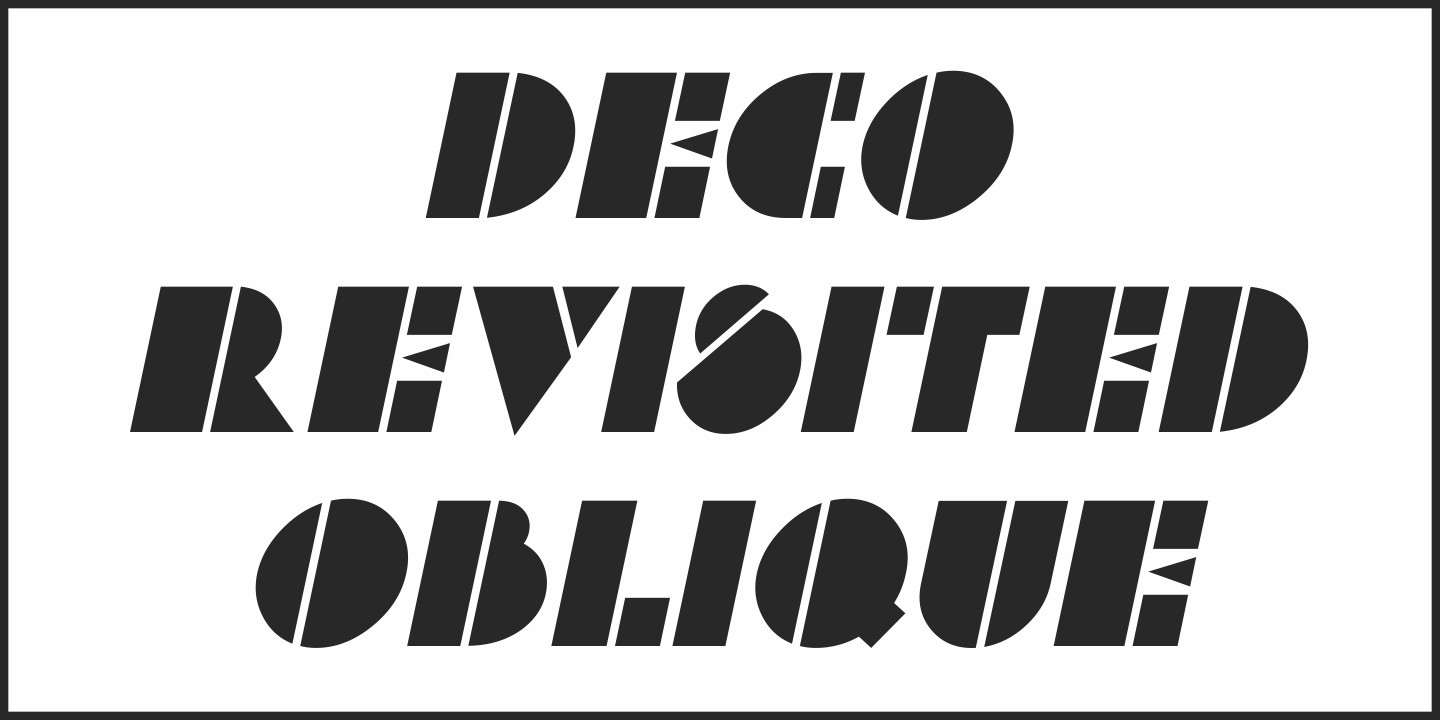 Beispiel einer Deco Revisited JNL-Schriftart #3